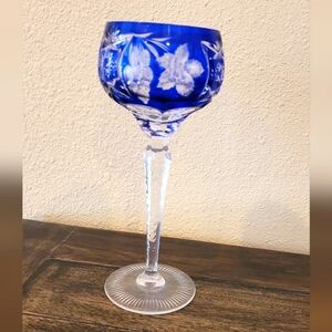 Vintage Nachtmann Tall Hock Crystal Wine Glass